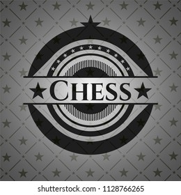 Chess realistic dark emblem