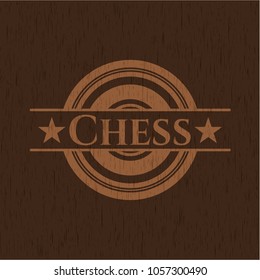 Chess realistic wood emblem