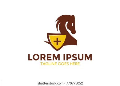 chess related logo. vector illustration. editable