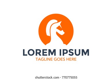 chess related logo. vector illustration. editable