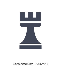 Chess Rook Flat Icon