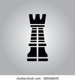 Chess Rook Icon. 