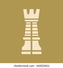 Chess Rook Icon. 