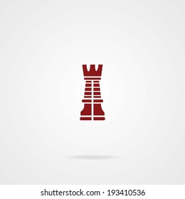 Chess Rook Icon. Eps-10.