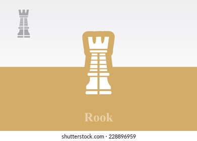 Chess rook Icon. Eps.10.