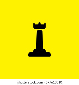 chess rook icon illustration isolated vector sign symbol