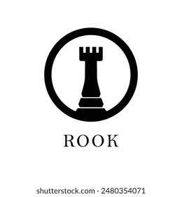 Chess rook icon sign. Vector illustration