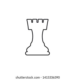 chess rook icon. Vector illustration