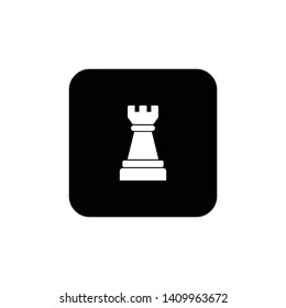 Chess Rook icon vector, Chess Rook symbol vector