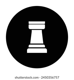 chess rook logo vector illustration design