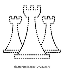 chess rook pieces game strategy symbol
