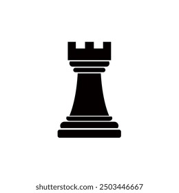 chess rook, protection - vector icon