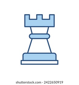 Chess Rook related vector icon. Isolated on white background. Vector illustration