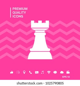 Chess Rook. Strategy icon