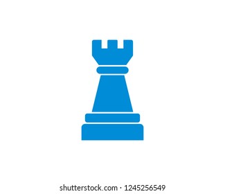 Chess rook symbol vector