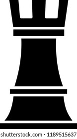 Chess rook Vector icon