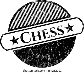 Chess rubber grunge texture seal