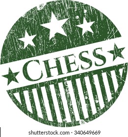 Chess rubber grunge texture stamp