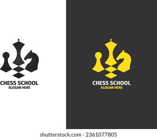 Logo De La Escuela De Ajedrez O De La Academia