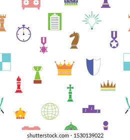 chess seamless pattern background icon.
