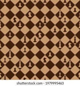 chess seamless pattern, vector illustration