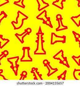 chess, seamless pattern, vector illustration