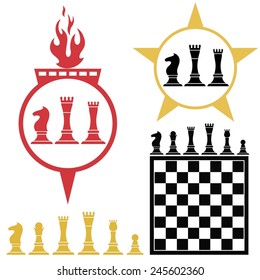 Chess set. Logo