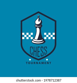 chess shield with bishop emblem