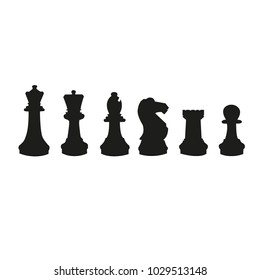 chess silhouette for game