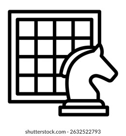 Chess Simple Vector Icon Collection