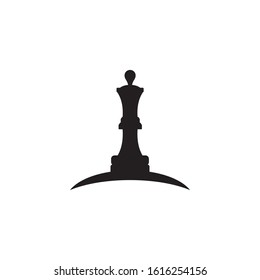 Chess sport logo design vector icon template illustration