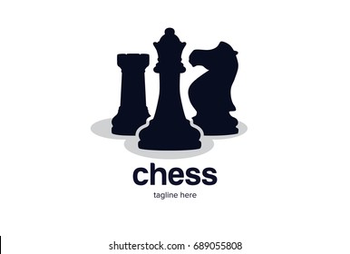 Chess Sport Logo Template Design Vector, Emblem, Design Concept, Creative Symbol, Icon