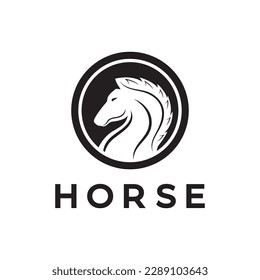 Chess strategy game logo with horse, king, pawn, minister and rook. Logo for chess tournament,team, championship, game application.