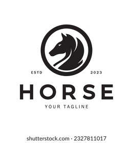 Chess strategy game logo with horse, king, pawn, minister and rook.