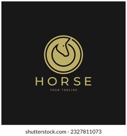 Chess strategy game logo with horse, king, pawn, minister and rook.