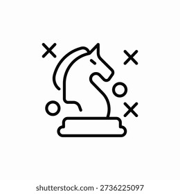 chess strategy icon sign vector
