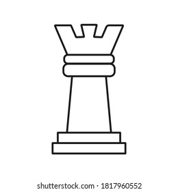 Chess , strategy icon suitable for info graphics, websites and print media and interfaces. Line vector icon.