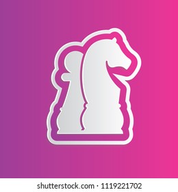 Chess and strategy icon vector design