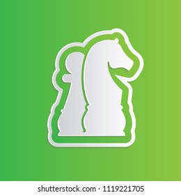 Chess and strategy icon vector design