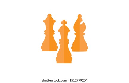 Chess, strategy icon vector, filled flat sign, color pictogram isolated on white. Symbol, logo illustration