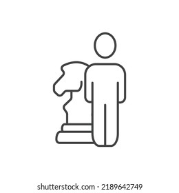 Chess Strategy icons  symbol vector elements for infographic web