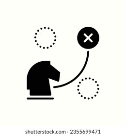 chess, strategy, plan icon , isolated icon in light background, perfect for website, blog, logo, graphic design, social media, UI, mobile app