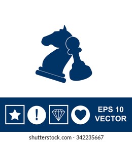 Chess. Strategy symbol. Vector icon.