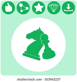 Chess. Strategy symbol. Vector icon.