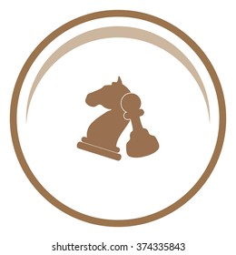 Chess. Strategy symbol. Vector icon.
