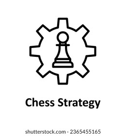 Chess strategy vector icon which can easily modify or edit

