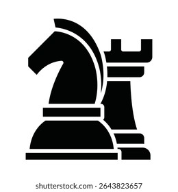 Chess strategy Vector Icon which can easily modify or edit
