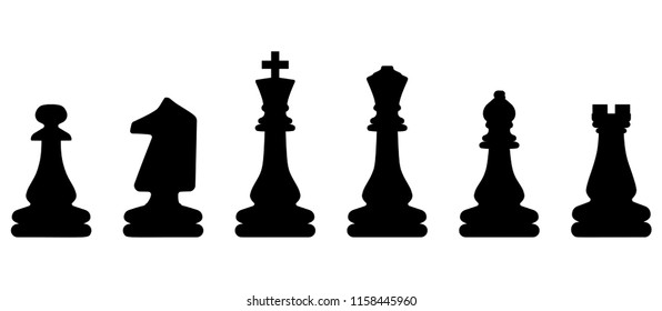 Chess symbol design art leisure strategy. Sport pictogram game concept vector dice board. Figure king, queen, bishop, knight, rook, pawn. Illustration play set. Education background challenge icon.