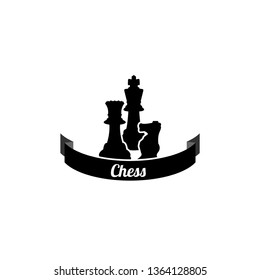 Chess symbol with King, Queen and Knight.