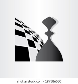 chess symbol pawn design